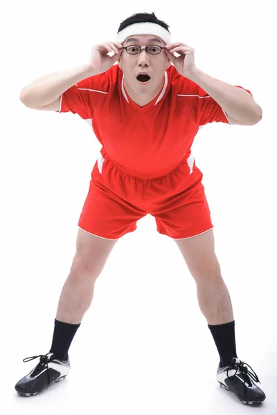 Hombre en uniforme de fútbol —  Fotos de Stock