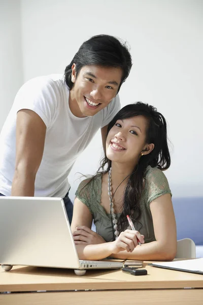 couple working at computer