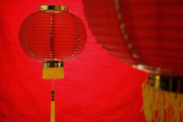 Rote chinesische Laternen — Stockfoto