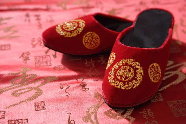 Still life of pair of red shoes — Stock Photo, Image