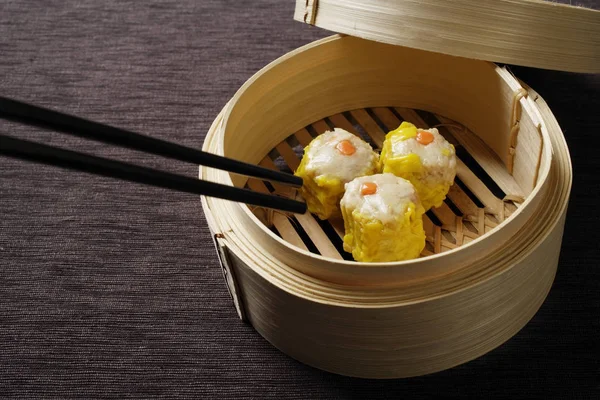 Bamboe dimsum deckchair — Stockfoto