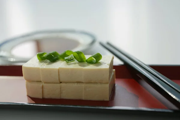 Halom szeletelt tofu — Stock Fotó