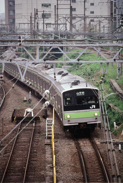 Vlak do stanice — Stock fotografie