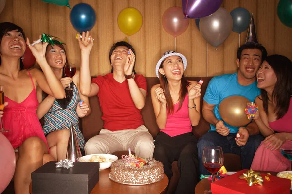 stock image Young adults celebrating