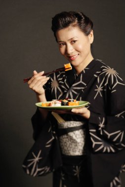Kadın Japon kostüm