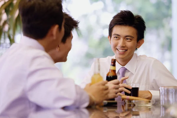 Young men at bar