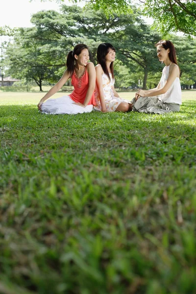 공원에서 젊은 여성 — 스톡 사진