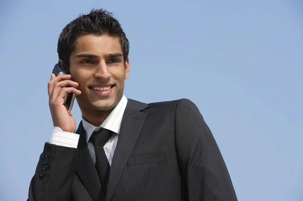 business man on phone