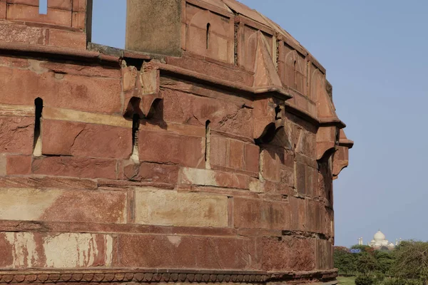 Červená Agra Fort v Indii — Stock fotografie
