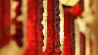 Çin fenerler dekorasyon olarak asılı