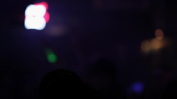 Luces intermitentes en discoteca — Vídeos de Stock