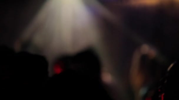 Knipperende lichten in nachtclub — Stockvideo
