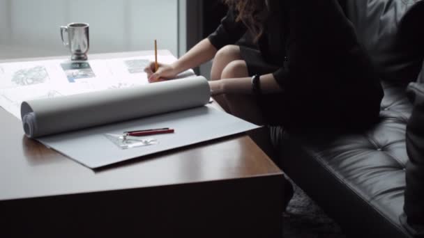 ビジネスの女性の書き込み — ストック動画