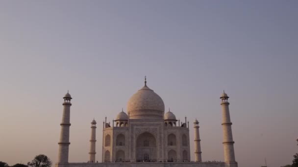 Taj Mahal al atardecer — Vídeos de Stock
