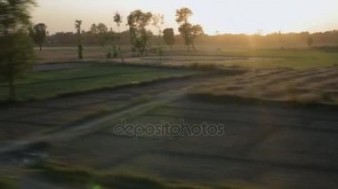 Gün batımında kırsal alan