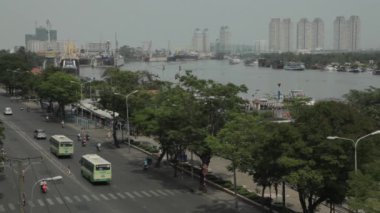 2012: yaklaşık Ws Ha Ld şehir trafik Saygon Nehri yanındaki / Vietnam