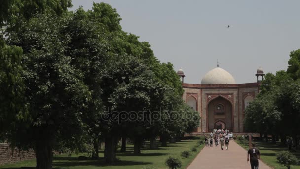 Entrance to Humayun Tomb — Stock Video