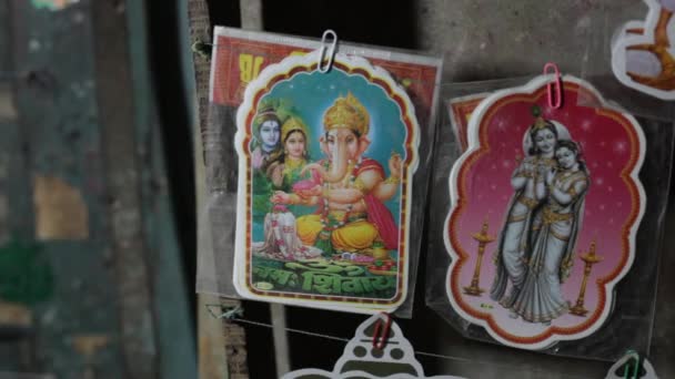 Αυτοκόλλητα ινδουιστικά θεών — Αρχείο Βίντεο
