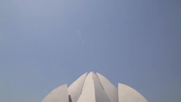 Lotus Temple exteriér — Stock video