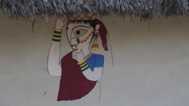 Мистецтва на стіні вулиці — стокове відео