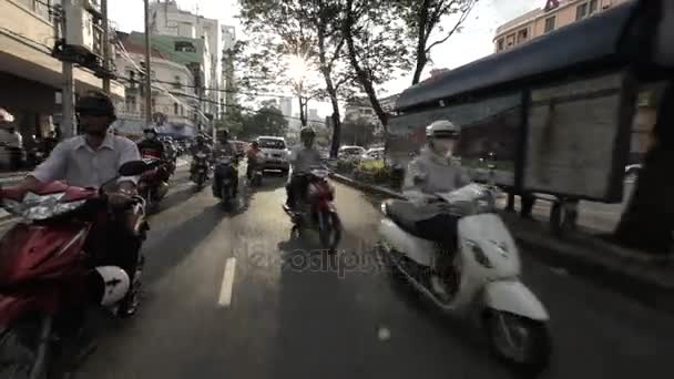 インドの道路交通. — ストック動画