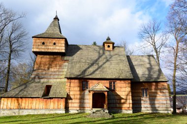 Grywald 'daki Gotik ahşap kilise.