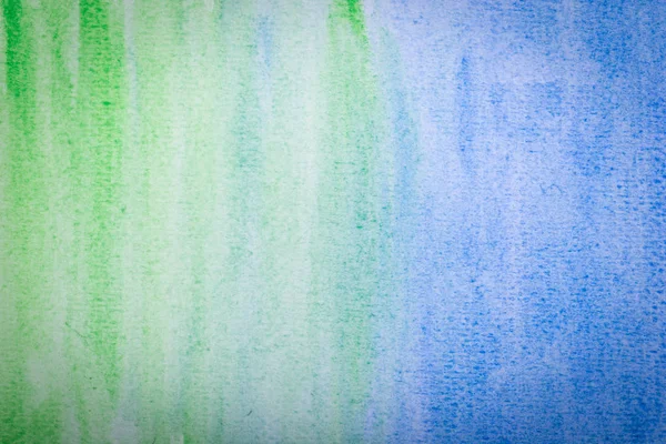 Textura de papel acuarela azul y verde —  Fotos de Stock