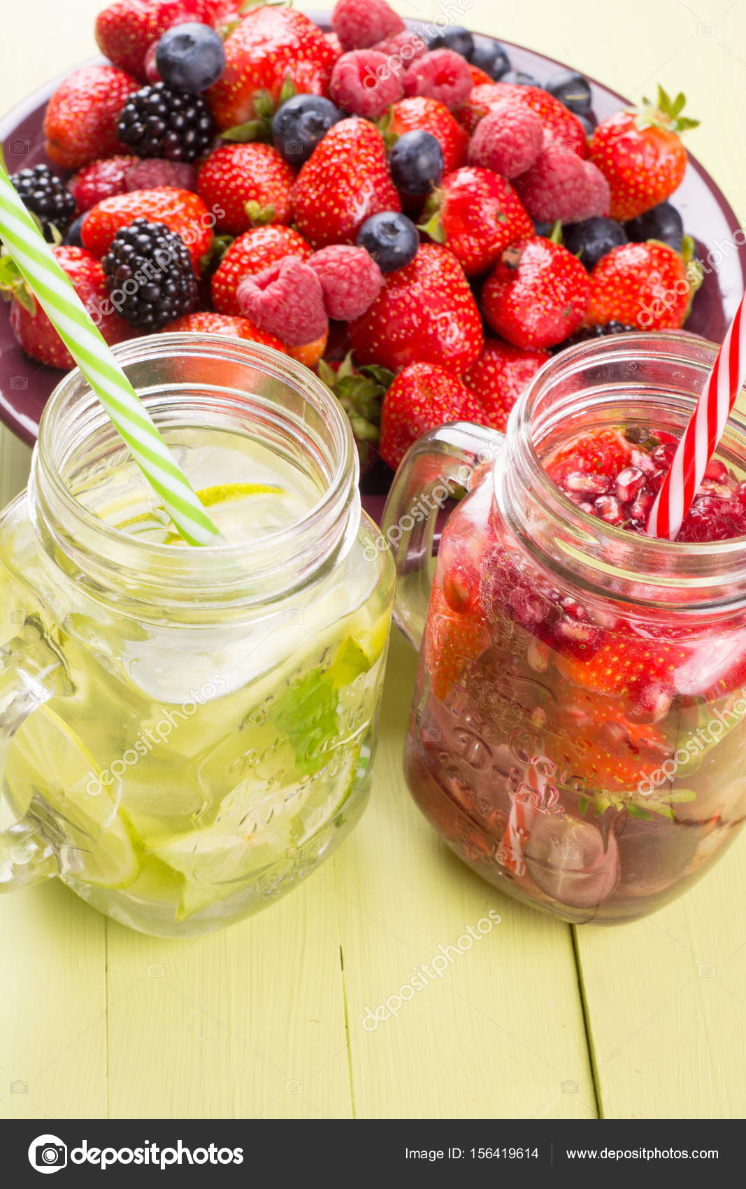 fresh fruit flavored water