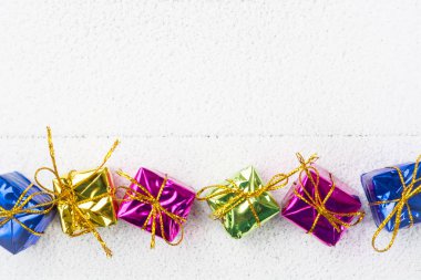 Noel arkaplanı için hediye kutuları