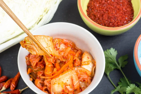 Kimchi korean pickled cabbage — Stock Photo, Image