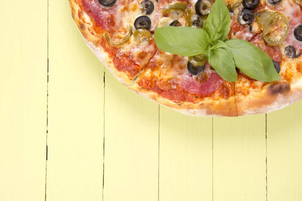 Pizza con espacio para copiar — Foto de Stock