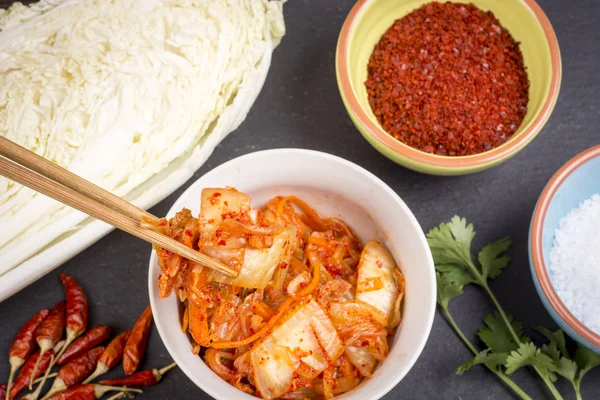 Kimchi korean napa cabbage super food — Stock Photo, Image