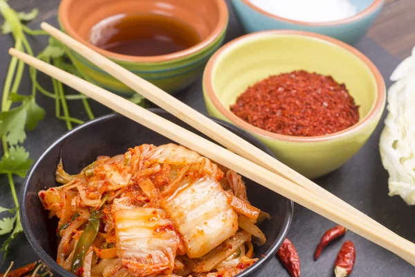 Kimchi koreański napa kapusta super jedzenie — Zdjęcie stockowe