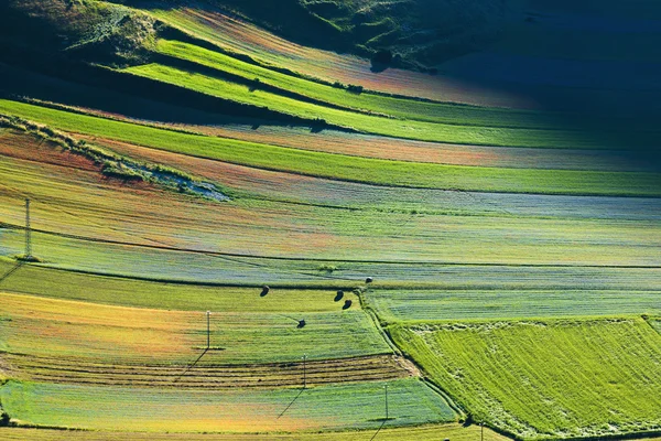 Вид с воздуха на ландшафт Умбрии, Италия — стоковое фото