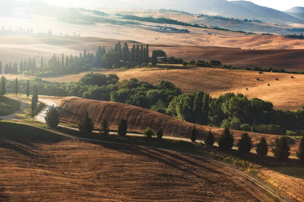 Toscana paisaje clásico de verano — Foto de Stock