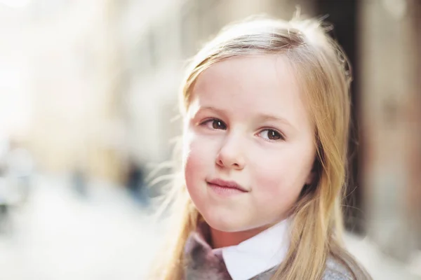 Delicate skin a little blond girls — Stock Photo, Image