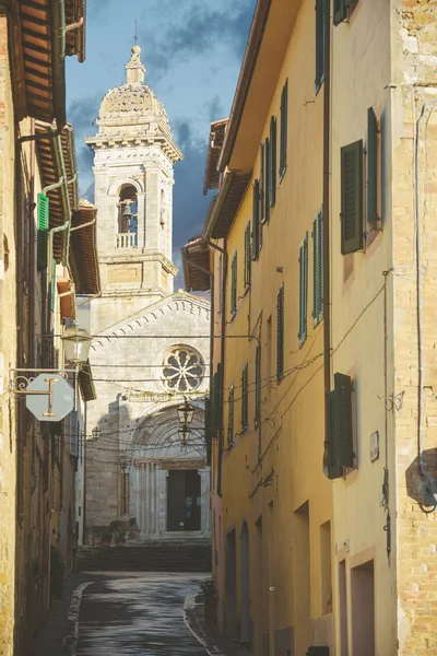 Absolut Vacker Stad Södra Toscana Någonstans Val Orcia San Quirico — Stockfoto