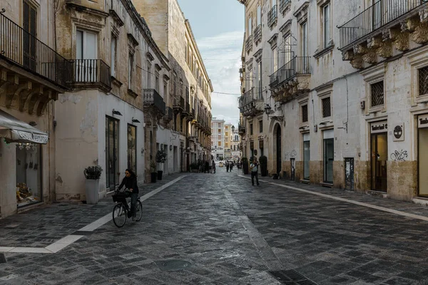 Lecce Puglia Italy November 2019 Walk Old City Lecce Southern — Stock Photo, Image