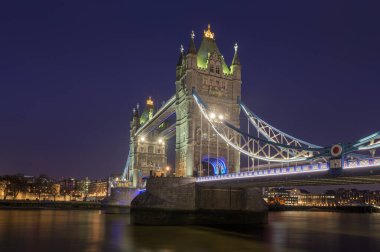 Avrupa başkentinin gece vakti atmosferi, Londra, İngiltere