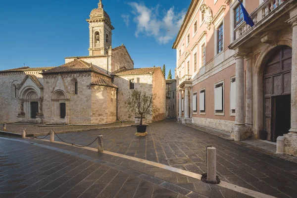 Ciudad Absolutamente Hermosa Sur Toscana Algún Lugar Val Orcia San Fotos De Stock