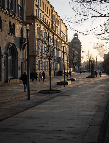 Vista Rua Centro Moscou — Fotografia de Stock