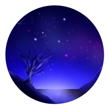 İllüzyon. Vahşi yaşam. Yuvarlak çerçeve.