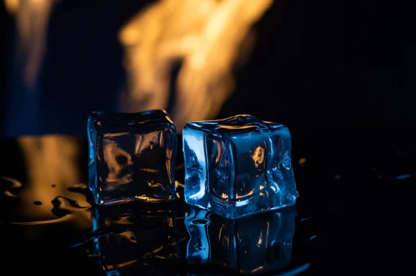 fire and ice on a black background5