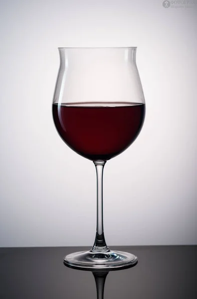 Vin Rouge Dans Verre Vin Sur Fond21 — Photo