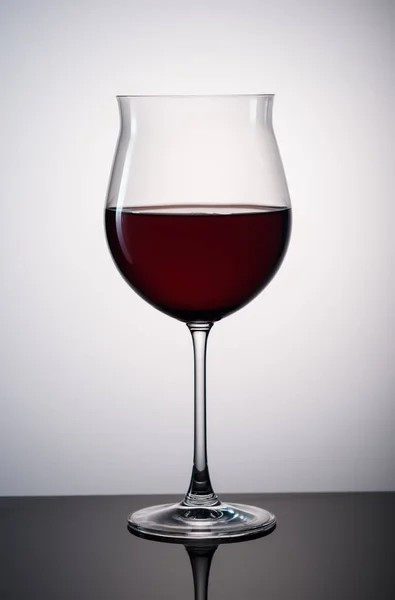 Vin Rouge Dans Verre Vin Sur Fond20 — Photo