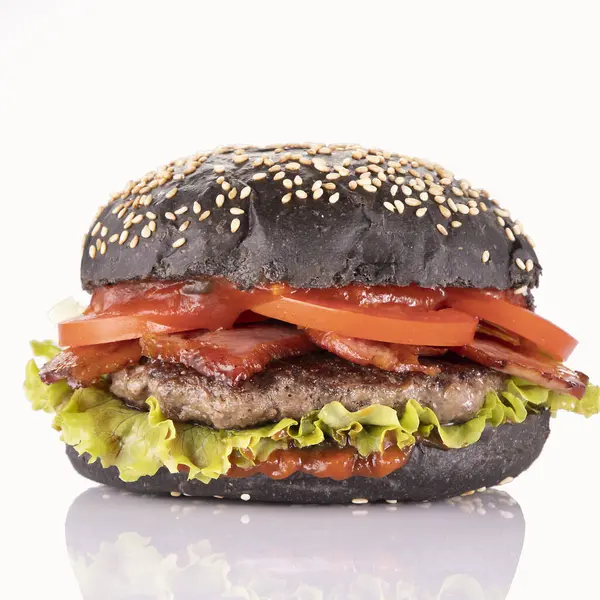 Duży Smaczny Burger Menu Restauracyjnego13 — Zdjęcie stockowe