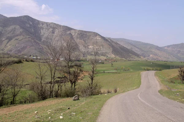 Bir Yol Ile Güzel Bir Düz Iran Gilan — Stok fotoğraf