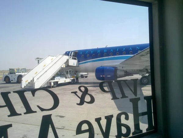 Baku Aserbaidschan 2019 Flughafen Baku Aserbaidschan — Stockfoto