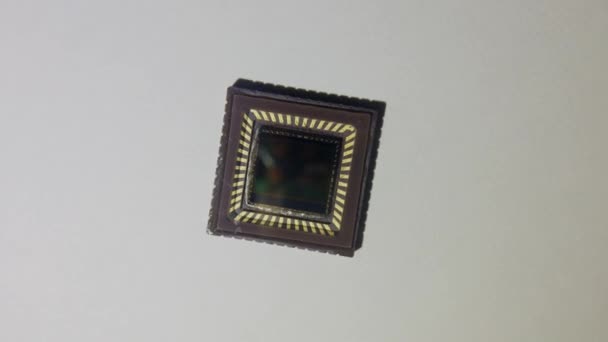 Sensor Cmos Sensor Ccd Sensor Cámara Macro Disparo Giro Giratorio — Vídeo de stock