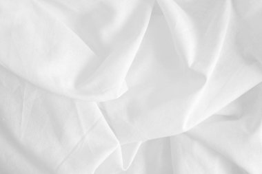 Dalgalı beyaz kumaş dokusu arkaplanı